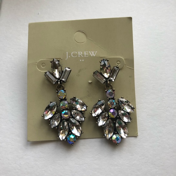 JCrew Crystal Triangle Drop Earrings - Picture 4 of 6